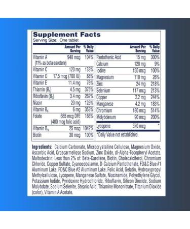 One Per A Day Men s 50 Plus Daily Multivitamin Supports Bone Heart & Immune Function 300 Tablets - Buy Online on GoSupps.com