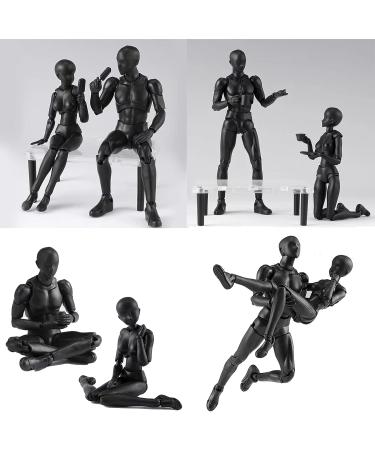 Black GNALLANG Action Figures DX PVC Model Set with Box - Female and Male Characters for Artists - Buy Online on GoSupps.com