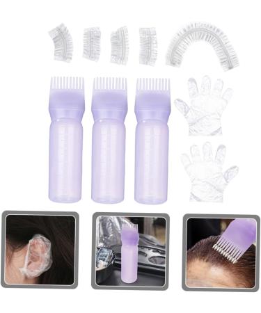 Beaupretty 1 Set Bleach Kit Hair Coloring Tools Hair Dye Tools for Diy Hairstyling Gloves Salon Hair Dyeing Tool Earmuffs Hair Dye Accessories Plastic Portable Tool Kit Purple 6.9x4.8cm Purple - Buy Online on GoSupps.com
