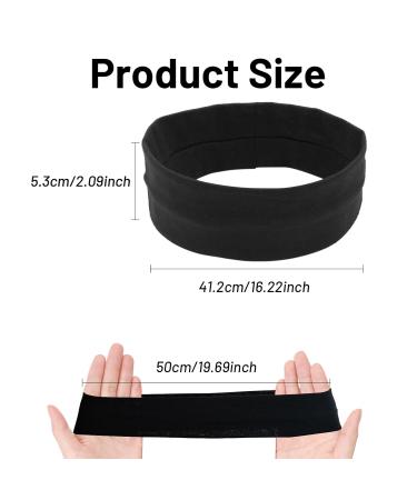 Thin Sport Hair Bands for Women - 3-Piece Elastic Slipproof Headbands for Yoga Running Basketball (Black White Gray) - Buy Online on GoSupps.com