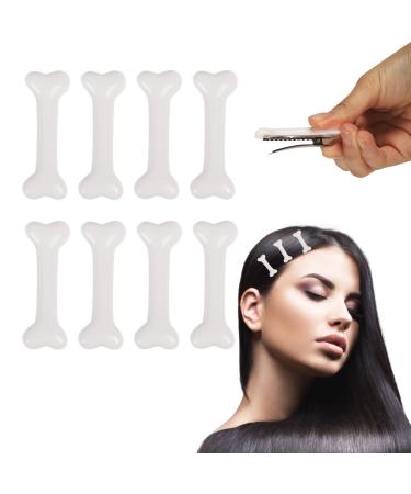 8 Pcs Bones Hair Clip White Hair Clips Mini Cute Girls Kids Hair Claw Clips for Thick Hair 90s Girls Women