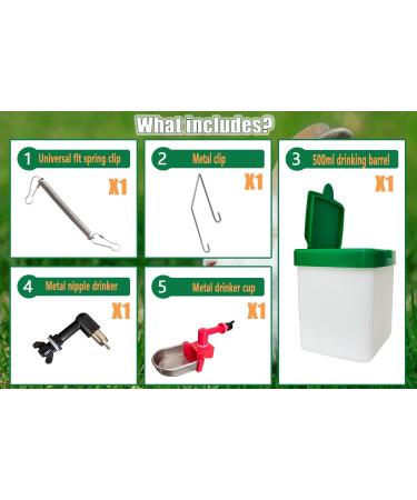 VandanCoop 500ml Automatic Rabbit Water Bottle - Non Drip Hanging Water Feeder for Small Animals - Buy Online on GoSupps.com