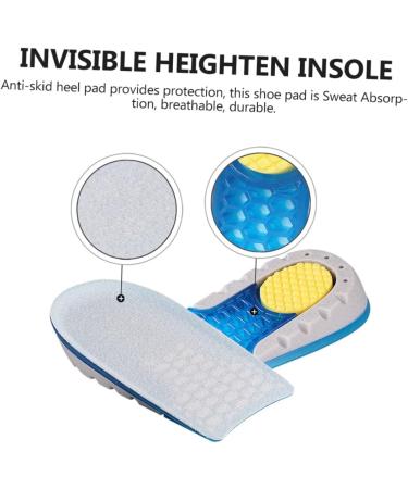 Inner Height Increasing Insoles for Women | Elevate Your Comfort with TPE Shoe Inserts - Blue 12.7X6.3X3.5CM | International Shipping Available - Buy Online on GoSupps.com