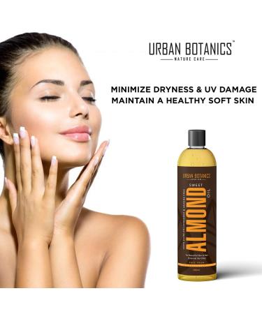 Pure Cold Pressed Sweet Almond Oil for Hair & Skin - Odorless 6.76 fl. Oz | International Shipping Available - Buy Online on GoSupps.com