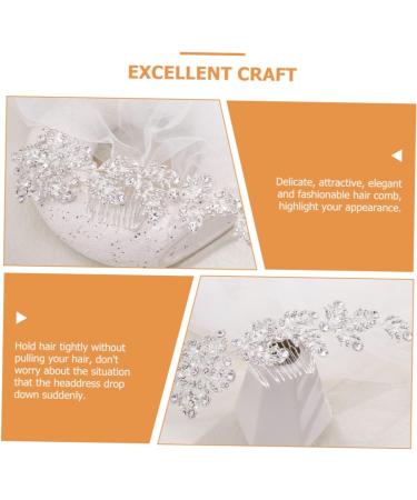Ipetboom Bridal Headwear Tiara Rhinestone Hair Accessories Wedding Hair Side Comb Wedding Hair Accessories Wedding Hair Comb Rhinestone Hair Comb Alloy Crystal Rhinestones Bride - Buy Online on GoSupps.com