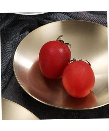 MAGICLULU Condiment Plate Cold Dish Bowl for Prep Dishes for Cooking Large Dinner Plates Tasting Dishes Sauce Serving Dishes Pinch Prep Bowls Sauce Plates Stainless Steel 304 Headset Camping 10X10X2CM Gold - Buy Online on GoSupps.com
