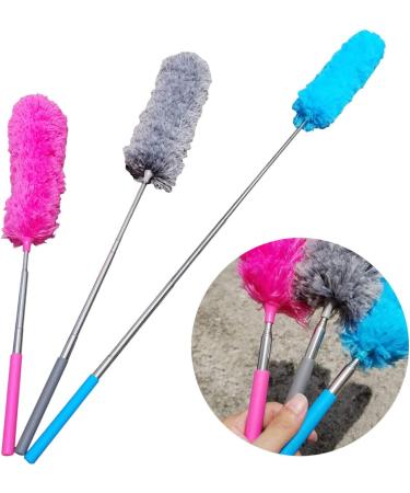 M-jump 3 PCS Extendable Telescoping Microfiber Duster Set - Washable Dusting Brush for Home, Office, Car - 15.7 to 35.5 Inch Bendable Brush - Buy Online on GoSupps.com