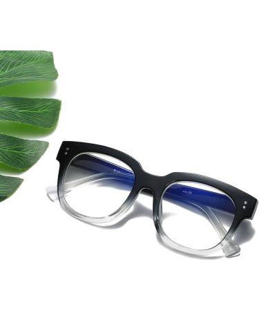 Bevi Blue Light Blocking Glasses | Stylish Gradient Grey Reading & Magnifying Glasses for Men & Women - 3.0x - Buy Online on GoSupps.com