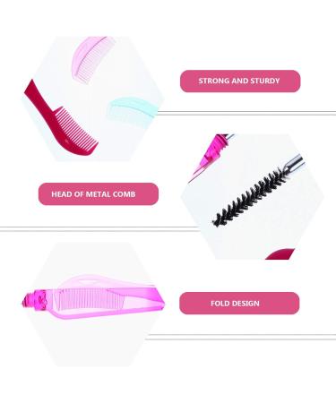 Lurrose 6PC Eyelash Tools Set - Eyebrow Brush Folding Eyelashes Kamm Eyeshadow Brush & Makeup Brushes for Women - International Shipping Available - Buy Online on GoSupps.com
