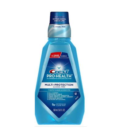 Crest Pro-Health Multi-Protection Mouthwash Refreshing Clean Mint 16.90 oz (Pack of 9)