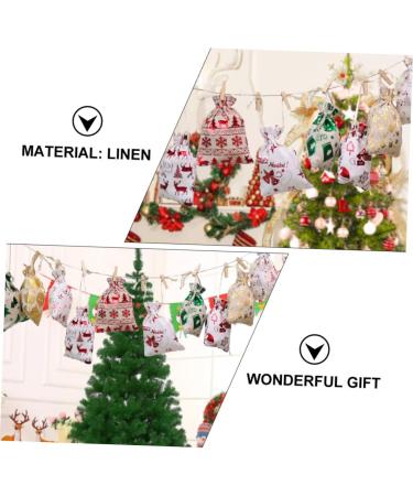 Anneome Portable Bags 1 Set Christmas Bag Candy Bags Storage Container Creative Candy Packing Bag Portable Burlap Bag - Buy Online on GoSupps.com