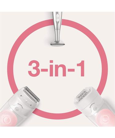 Braun Silk- pil 5 Epilator 3-in-1 Hair Removal - Wet & Dry, Gentle Setting, Cordless - White/Pink SE 5-820 - Buy Online on GoSupps.com