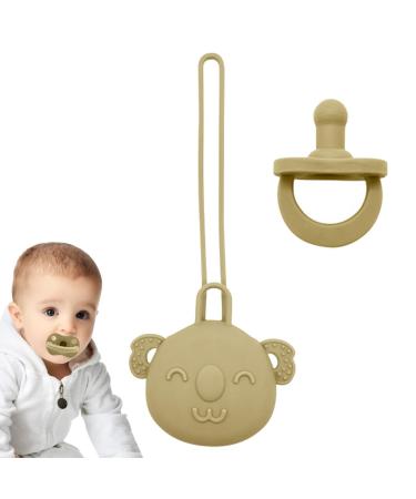TioHeam pacifier holder clip set for babies-Safe Schnulleretui Set |Easy to clean pacifier cover set for travel picnic camping shopping walking