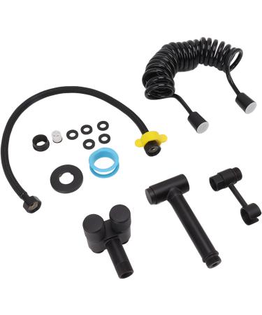 High Pressure Toilet Bidet Sprayer Kit - Modern Brass Toilet Spray for Women - Black Bathroom Fixture - International Shipping Available - Buy Online on GoSupps.com