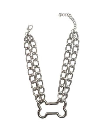 Oralgo's trendy bone-limbs-necklace hollow bone necklace fashionable bone-keybone chain suitable for parties and performances metal