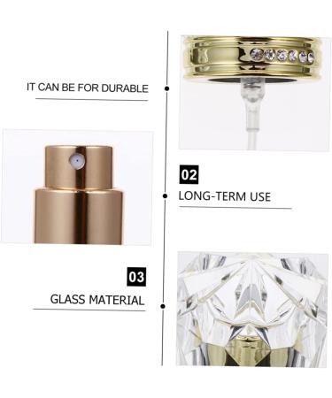 POPETPOP Perfume Bottle Small Spray Empty Bottle Empty Glass Diamond Travel Vial - Buy Online on GoSupps.com