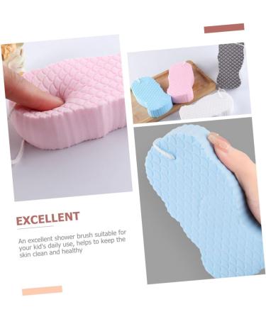 FOMIYES 4 Sets Children's Bath Sponge Exfoliating Bath Sponge Household Cleaning Sponges Bath Scrubber Body Scrubber for Women Clean Body Lotion Kids Bath Sponge Portable Tub PVA 3D - Buy Online on GoSupps.com