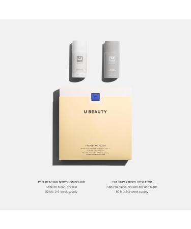 U Beauty Resurfacing Body Compound & Super Body Hydrator Set - Anti-Aging AHA Serum & Hyaluronic Acid Cream Travel Size 5.4 Fl Oz - Shop Internationally - Buy Online on GoSupps.com