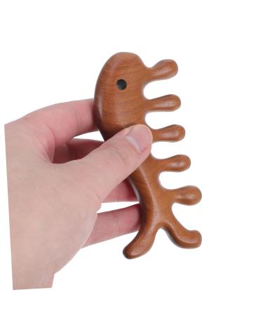 Orfofe Fish-Shaped Wooden Massage Comb | No Static Scalp Massager for Curly Hair - Buy Online on GoSupps.com