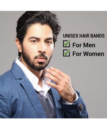 Metal Hair Bands for Men Non-Slip Sports Fashion Headband Mens Metal Hair Band Hair Hoop for Outdoor Sports Weddings Daily Wear (3 Pieces) 3pcs-S4 - Buy Online on GoSupps.com