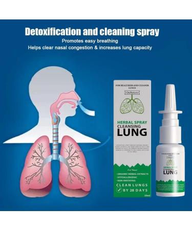 Lung Detox Herbal Cleansing Spray | Relief for Smokers & Stuffy Nose | Viral Lung & Respiratory Support - Buy Online on GoSupps.com