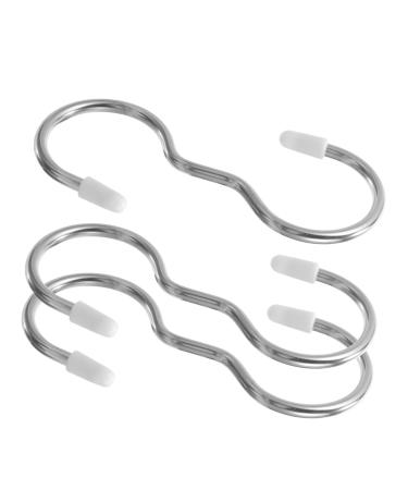 Alipis 3pcs Hook up Hangers Clothes Hanger Clothes Rack Towel Rack Coat Hooks Bathroom Door Stainless Steel