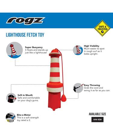 Rogz Lighthouse Floating Dog Toys - Durable & Fun for Water Play | International Shipping Available - Buy Online on GoSupps.com