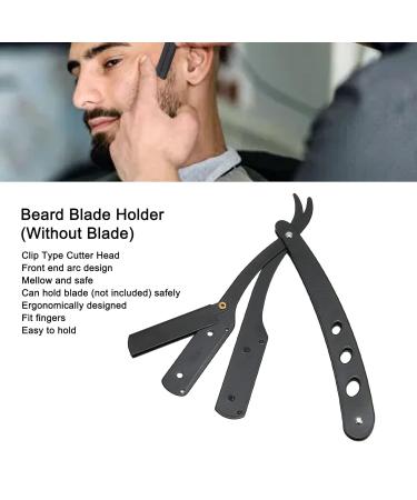 Professional Straight Edge Barber Razor Holder | Foldable Alloy Blade Holder | Ultimate Trimmer Rack for Men - Buy Online on GoSupps.com