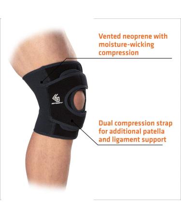Shock Doctor PRIME Dual Knee Brace for Arthritis, Tendonitis, Meniscus Tear - Pain Relief & Joint Support for Running, Hiking, Sports - Large - Buy Online on GoSupps.com