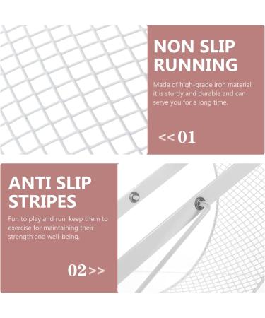 iplusmile Hamster Running Wheel - Chinchilla Sports Wheel for Exercise - Pet Cage Accessories in White - 32X19X36.5CM - Buy Online on GoSupps.com