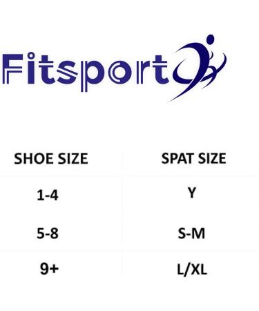 FITSPORT Football Spats - Cleat Socks for Football, Soccer, Baseball & Softball - Black & White (Small-Medium) - Buy Online on GoSupps.com