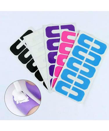 FSYEEL 6 Sheets Nail Polish Protector - Disposable U-Shape Peel Off Sticker Tapes for Glue-Spill Proof Nails - Nail Art Equipment for Manicure and Decoration - Buy Online on GoSupps.com