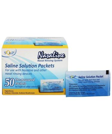 Squip Products Nasaline Salt Pre-Measured Packets - 50 Packets