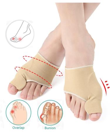 2 Pcs Bunion Corrector & Orthopedic Hallux Valgus Relief Splint | Beige Gel Pads & Non-Slip Support Brace - International Shipping Available - Buy Online on GoSupps.com