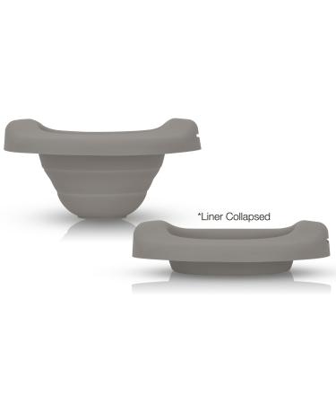 Kalencom Potette Plus Collapsible Reusable Liner for Home Use with The 2-in-1 Potette Plus Potty (Sold Separately) (Gray) - Buy Online on GoSupps.com