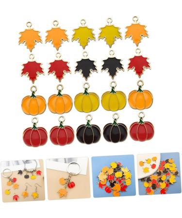NUOBESTY 32pcs Thanksgiving Pumpkin Head Pendant Bulk Earrings Charms for Bracelets Bulk Bangle Charms Bracelet Charms Halloween Accessories Jewelry Making Charms Zinc Alloy Autumn Metal - Buy Online on GoSupps.com