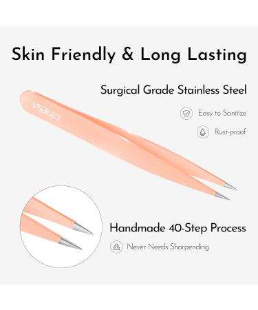 Terresa-Beauty 4-in-1 Professional Eyebrow Tweezer Set for Women - Precision Facial Hair Plucking & Ingrown Hair Removal - Multicolor - Buy Online on GoSupps.com