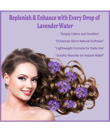 Natural Born Oils Lavender Water 1 Gallon Organic Hydrosol Calming Essence Skin Balancing Hair and Scalp Care 128 Fl Oz (Pack of 1) - Buy Online on GoSupps.com