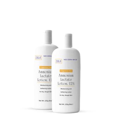 NNODUM Corporation Ammonium Lactate Moisturizing Lotion 12% C-P Fliptop - 225grams/8oz 2 Pack
