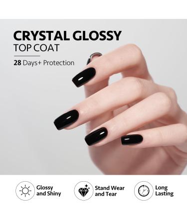 GAOY Crystal Glossy Gel Top and Base Coat Set | 16ml 2 Pcs | High-Gloss No Wipe Foundation for UV Gel Nails | International Shipping Available - Buy Online on GoSupps.com