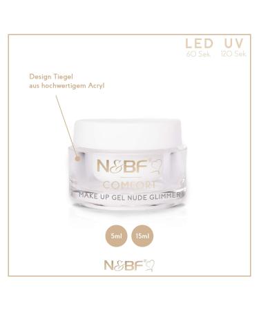 Buy N & BF 5ML Comfort Line Makeup Gel Nude Mix - High Quality Glitter Camouflage Gel for Gelnageln | Made in Germany - Buy Online on GoSupps.com