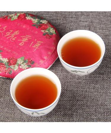 HELLOYOUNG 100g G teau au th Pu-erh bio chinois aromatis la rose aliment vert artisanal traditionnel avec un go t intense et un arri re-go t sucr  - Buy Online on GoSupps.com