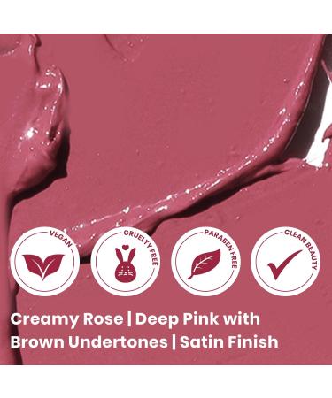 True + Luscious Super Moisture Lipstick - Clean, Vegan & Cruelty Free - Hydrating Lip Color in Creamy Rose - Buy Online on GoSupps.com