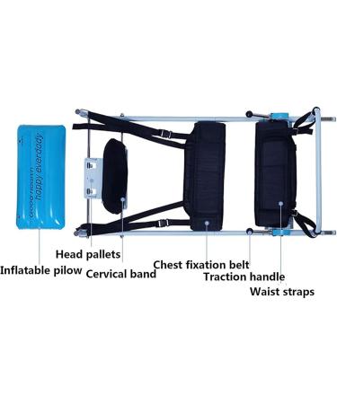 Wolves Cervical Spine Extension Stretcher - Spinal Traction Bed & Neck Massage Device for Home Use | Adjustable Traction Strength 0-200n & Waist 0-800n - Buy Online on GoSupps.com