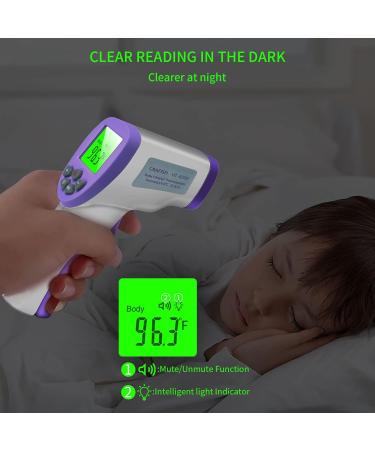 Non-Contact Infrared Forehead Thermometer - Accurate Reading, Fever Alarm, Memory Function - Ideal for Adults and Children - 1 Second Results - Indoor and Outdoor Use - Buy Online on GoSupps.com