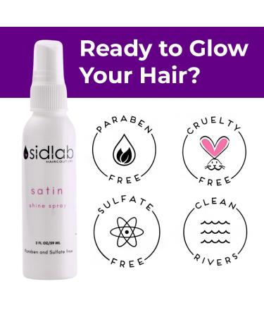 Sidlab Premium Hair Detangler Spray - UV Protection & Anti-Frizz Shine Spray for Hair - Satin - Buy Online on GoSupps.com