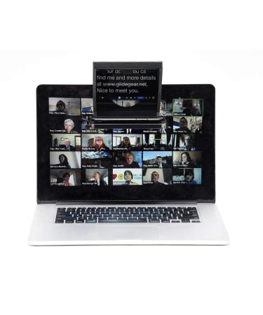 Little Prompter, The Original Compact Personal Teleprompter for Video Production. No Studio Required. Perfect for DSLRs, Webcams, and Built-in Laptop Cameras. Use with iOS or Android.