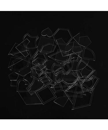 54 Pcs Acrylic Stencil Template Set for Quilting - DIY Craft Tool for Patchwork Quilters - Buy Online on GoSupps.com