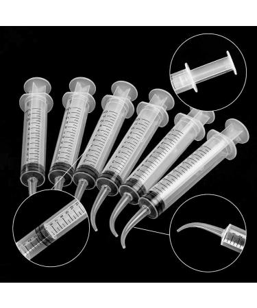 Offiplus Dental Irrigation Syringe - 8 Pack Disposable 12cc with Curved Tip for Tonsil Stone Removal - Pet Feeding Syringe for Birds and Dogs - 2019 Version - Buy Online on GoSupps.com