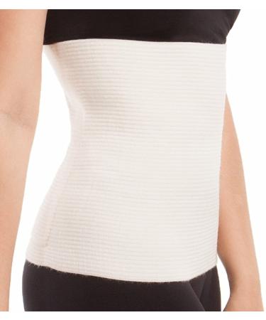 ITA-MED Unisex Wool Warming Support Abdominal Binder Natural Therapeutic Warmth w/ 80% Wool XL X-Large